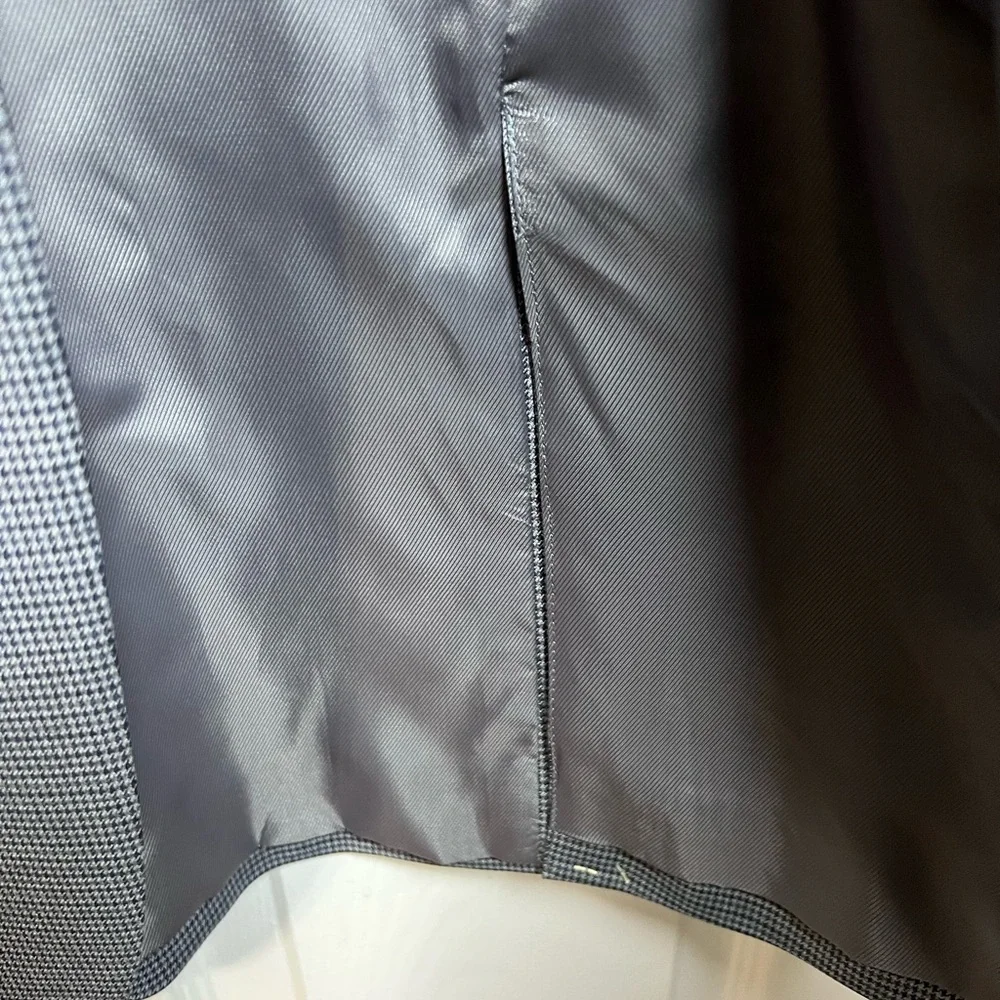 Stafford‎ NWT Signature Sport Coat size 42 Navy/Gray  Houndstooth w/Pockets